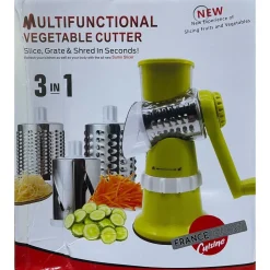 AFFETTATRICE VERDURE 3IN1 MULTIFUNZIONE MANDOLINE GRATTUGIA MANUALE CON 3 LAME TRITATUTTO