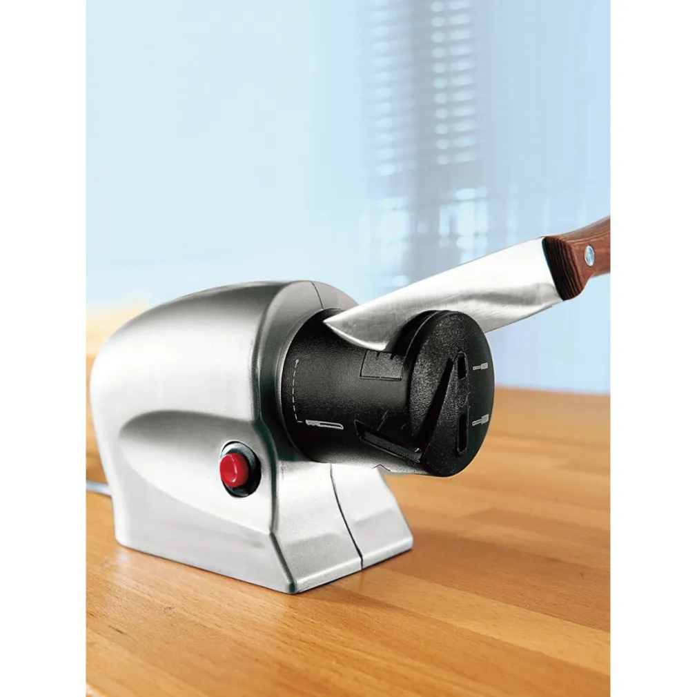 AFFILA COLTELLI ELETTRICO FORBICI LAME LAMA AFFILATORE ARROTA UTENSILI