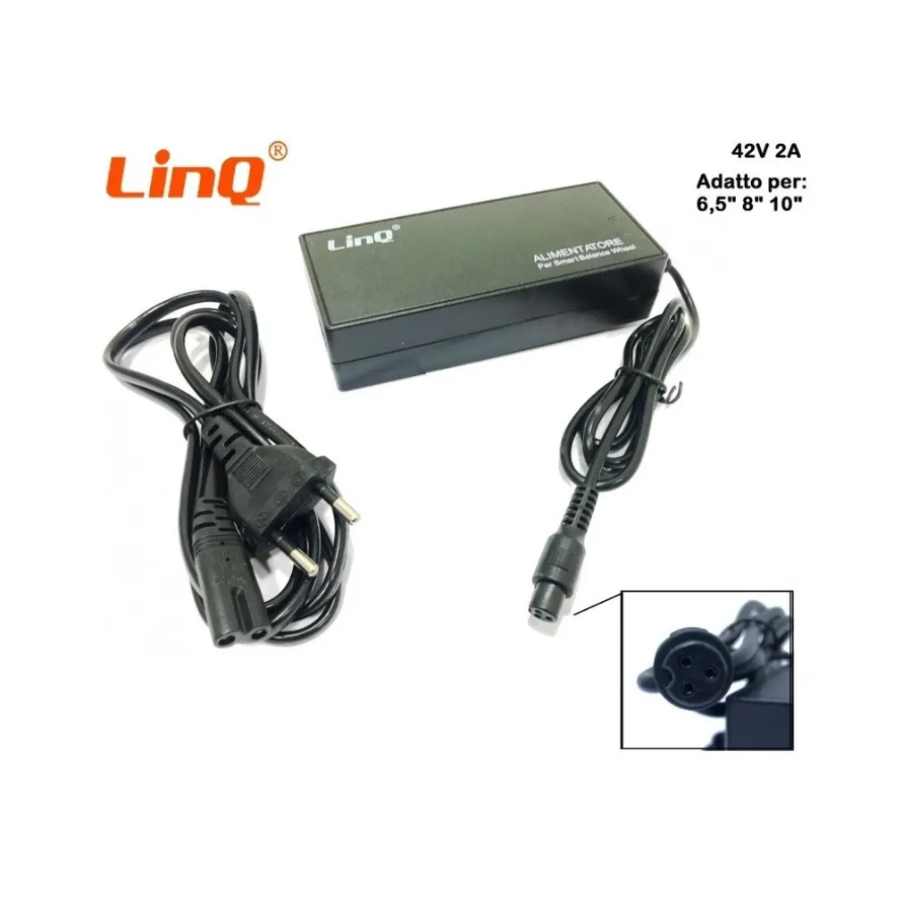 ALIMENTATORE CARICABATTERIA SMART BALANCE HOVERBOARD OUTPUT 42 V 2 AHM