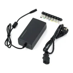 ALIMENTATORE CARICATORE UNIVERSALE PC NOTEBOOK 96 W LCD MONITOR CON 8 CONNETTORI