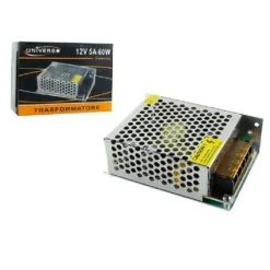 ALIMENTATORE STABILIZZATO 12V 5 A SWITCH TRASFORMATORE 60 WATT TOP QUALITY S-5AA