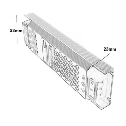 ALIMENTATORE STABILIZZATO TRASFORMATORE SLIM 8.3A 12V 100 WATT IP20 S-12V-100W