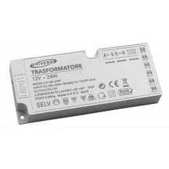 ALIMENTATORE SWITCHING DC12V 24W 2A 6 USCITE 3 INGRESSO SENSORE STRIP LED QS-24W