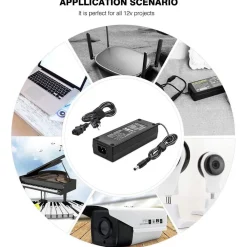 ALIMENTATORE TRASFORMATORE STABILIZZATO DA 12V 5A PER LED TELECAMERE SPINA SHUKO