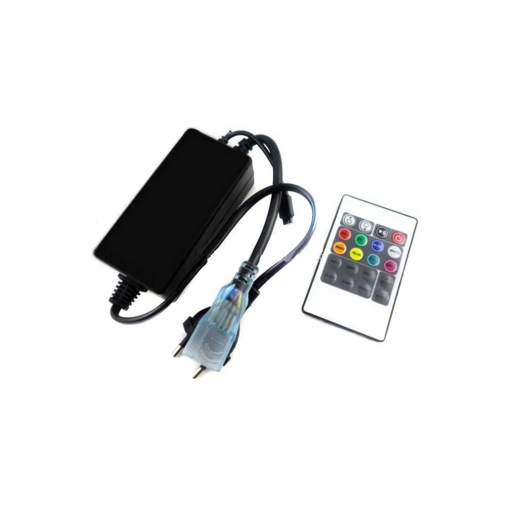 ALIMENTATORE 220V CONTROLLER CON TELECOMANDO PER STRISCIA A LED RGB 5050 COLOR