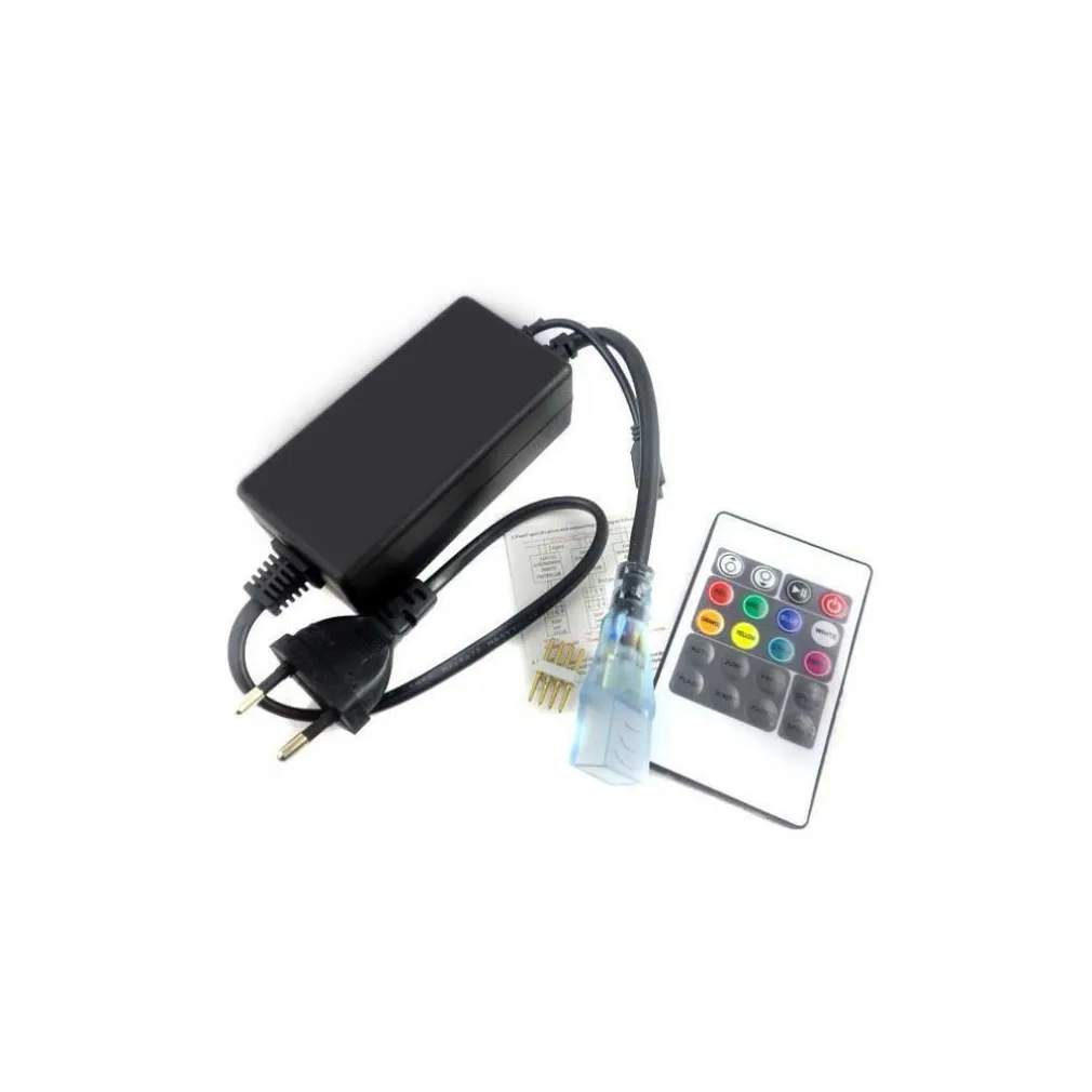 ALIMENTATORE 220V CONTROLLER CON TELECOMANDO PER STRISCIA A LED RGB 5050 COLOR
