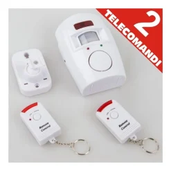 ALLARME ANTIFURTO CON SENSORE SIRENA 105 DB 2 TELECOMANDI CASA UFFICIO NEGOZIO