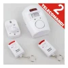 ALLARME CON SENSORE INFRAROSSI 2 TELECOMANDI 105 DB RAGGIO 6 METRI CASA UFFICIO