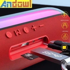 ALTOPARLANTE BLUETOOTH IOS/ANDROID PORTATILE RICARICABILE Q-YX535 TECNOLOGIA RGB