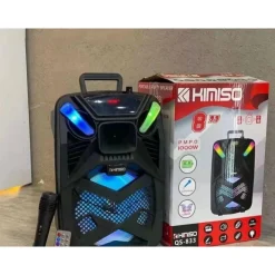 ALTOPARLANTE BLUETOOTH KARAOKE MODELLO QS-834 CON MICROFONO PORTATILE RICARICABILE