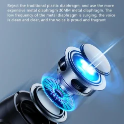 ALTOPARLANTE BLUETOOTH PORTATILE WIRELESS CON CINGHIA RADIO SUONO HIFI A 360° USB