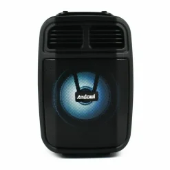 ALTOPARLANTE BLUETOOTH WIRELESS MICROFONO SUPPORTO CELLULARE KARAOKE LED Q-L024