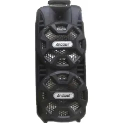 ALTOPARLANTE BT5.0 PORTATILE SISTEMA KARAOKE MICROFONO CABLATO PARTY 2000W Q-T53