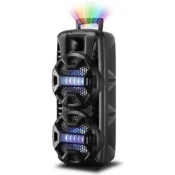 ALTOPARLANTE BT5.0 PORTATILE SISTEMA KARAOKE MICROFONO CABLATO PARTY 2000W Q-T53