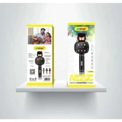 ALTOPARLANTE MICROFONO WIRELESS RICARICABILE BLUETOOTH FM RADIO MUSICA Q-M2911