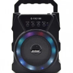 ALTOPARLANTE PORTATILE Q-YX2155 15W PMPO BLUETOOTH 5.0 CON LUCI A LED SENZA FILI