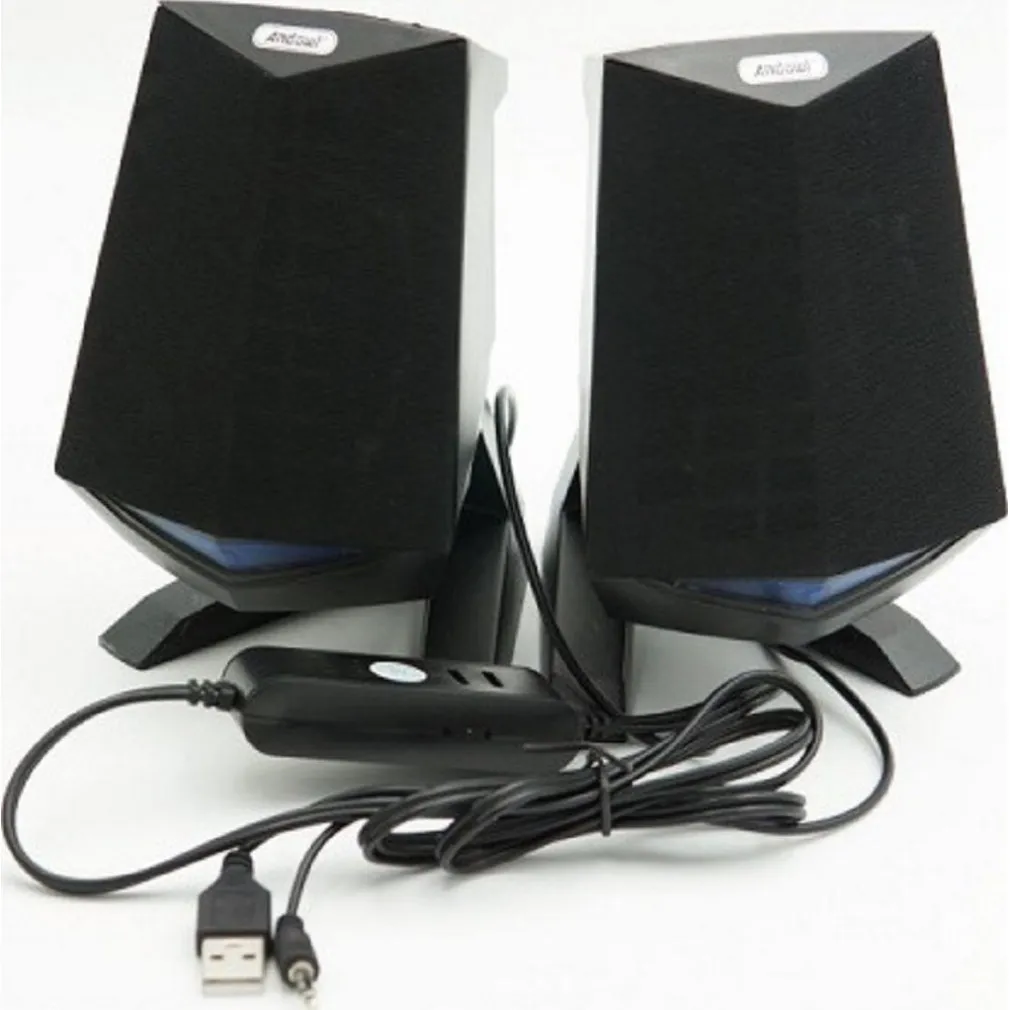 ALTOPARLANTI 2.0 PER COMPUTER NOTEBOOK 3W X 2 CON ILLUMINAZIONE A LED USB Q-C33