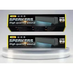 ALTOPARLANTI Q-T125 SPEAKER SOUNDBAR PER PC POTENZIAMENTO BASSI E LED ALLA BASE