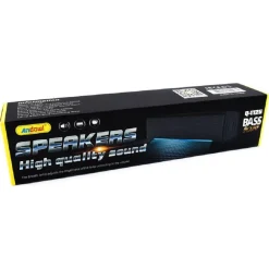 ALTOPARLANTI Q-T125 SPEAKER SOUNDBAR PER PC POTENZIAMENTO BASSI E LED ALLA BASE