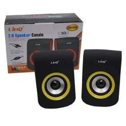 ALTOPARLANTI SPEAKER CASSE USB 3W JACK 3,5MM PER PC NOTEBOOK LINQ AN-009 COLOR