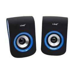 ALTOPARLANTI SPEAKER CASSE USB 3W JACK 3,5MM PER PC NOTEBOOK LINQ AN-009 COLOR