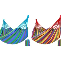 AMACA SACCO CON TELO COTONE SINGOLA 190X80CM CAMPEGGI RICHIUDIBILE TRASPORTABILE