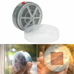 AMMAZZA ZANZARE A CARICA SOLARE LUCE BLU DA MURO LUCE CASA ANTI INSETTI VENTOSE