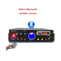 AMPLIFICATORE AUDIO KARAOKE BLUETOOTH USB SD RADIO FM SPEAKER TELECOMANDO Q-T111