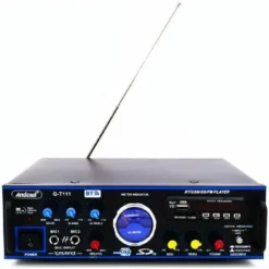 AMPLIFICATORE AUDIO KARAOKE BLUETOOTH USB SD RADIO FM SPEAKER TELECOMANDO Q-T111