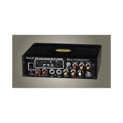 AMPLIFICATORE AUDIO STEREO MP3 USB SD CARD RADIO FM 50W 2 INGRESSI RCA MA-007