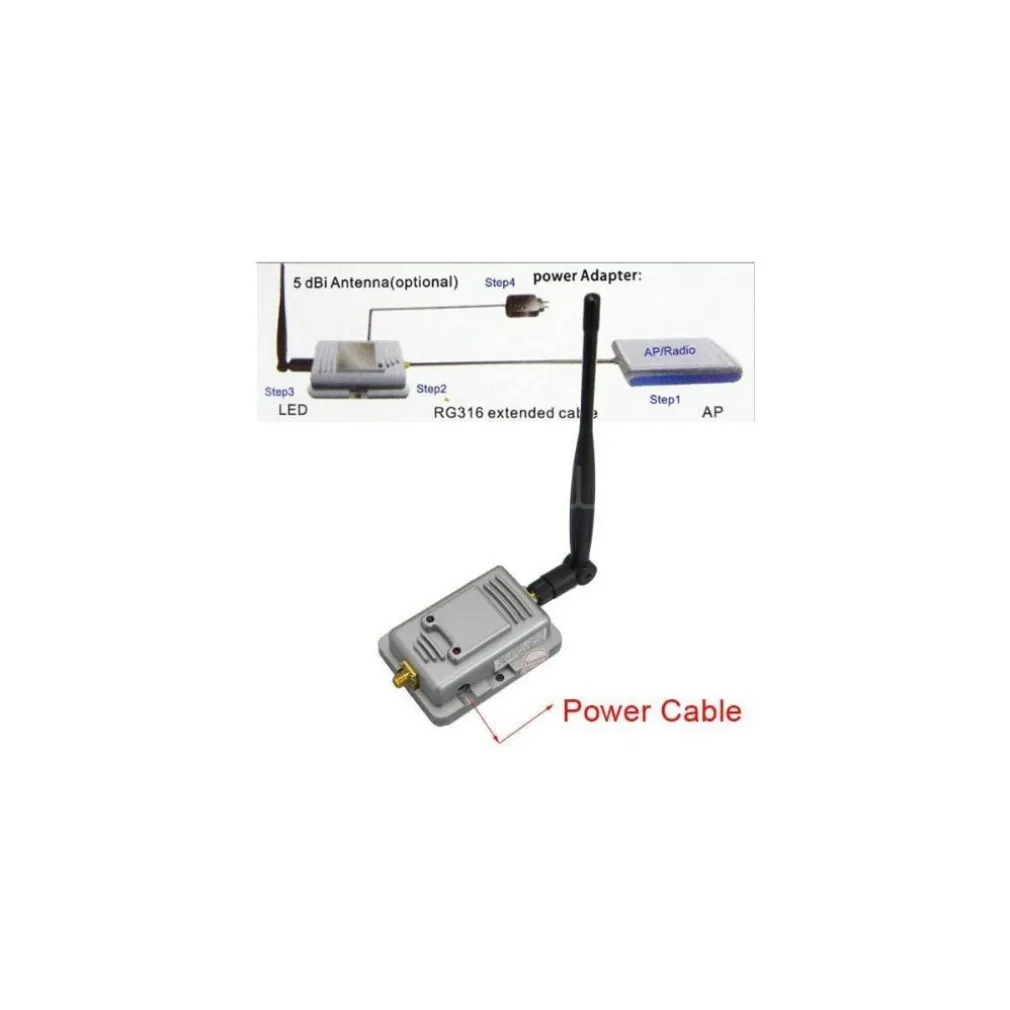 AMPLIFICATORE Broadband Booster WIFI USB 2000 mW AMPLIFICATORE DI SEGNALE WiFi