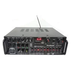 AMPLIFICATORE Q-GF999 PROFESSIONALE AUDIO 2X150W KARAOKE FM BLUETOOTH 5.1 MP3 USB