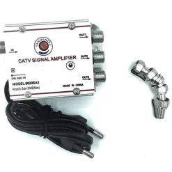 AMPLIFICATORE SEGNALE TV SDOPPIATORE ANTENNA 3 USCITE DIGITALE TERRESTRE