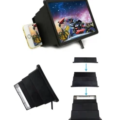 AMPLIFICATORE VIDEO BOX 12" INGRANDIMENTO PORTATILE PIEGHEVOLE SMARTPHONE