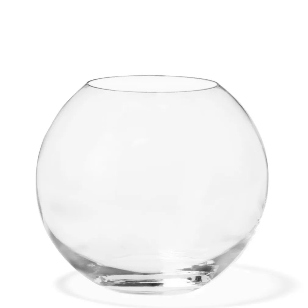 AMPOLLA BOCCIA PER PESCI IN VETRO 35 CM ACQUARIO PESCE ROSSO CENTROTAVOLA