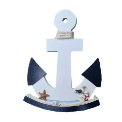 ANCORA IN LEGNO ARREDAMENTO CASA MARINO DECORAZIONE DA MURO PARETE OGGETTISTICA