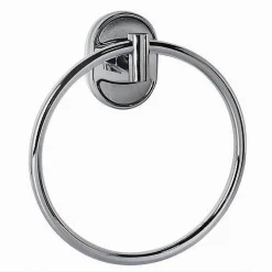 ANELLO CERCHIO PORTA ASCIUGAMANO MODERNO FISSAGGIO A PARETE BAGNO OVALE 52015
