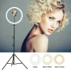 ANELLO LUCE LED FOTOGRAFIA MAKEUP VIDEO DIFFUSORE CIRCOLARE 10" 26CM DIMMERABILE