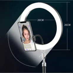 ANELLO LUCE LED FOTOGRAFIA MAKEUP VIDEO DIFFUSORE CIRCOLARE 10