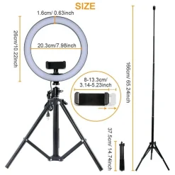 ANELLO LUCE LED RGB FOTOGRAFIA MAKEUP VIDEO CIRCOLARE 10