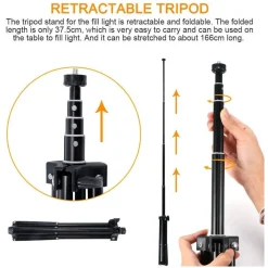 ANELLO LUCE LED RGB FOTOGRAFIA MAKEUP VIDEO CIRCOLARE 10