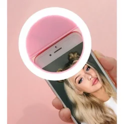 ANELLO LUMINOSO A LED PER SELFIE TIK TOK LUCE RING LIGHT TELEFONO RICARICABILE