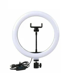 ANELLO LUMINOSO STUDIO FOTOGRAFICO SELFIE RING LIGHT TIKTOK YOUTUBE TREPPIEDI