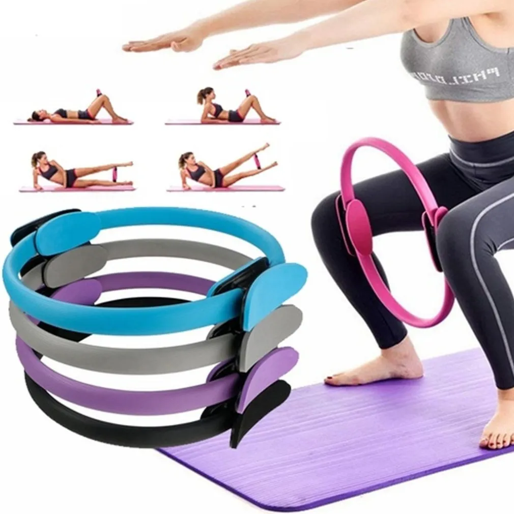 ANELLO PILATES CERCHIO DOPPIA IMPUGNATURA COSCE BRACCIA ANTISCIVOLO RESISTENTE YOGA