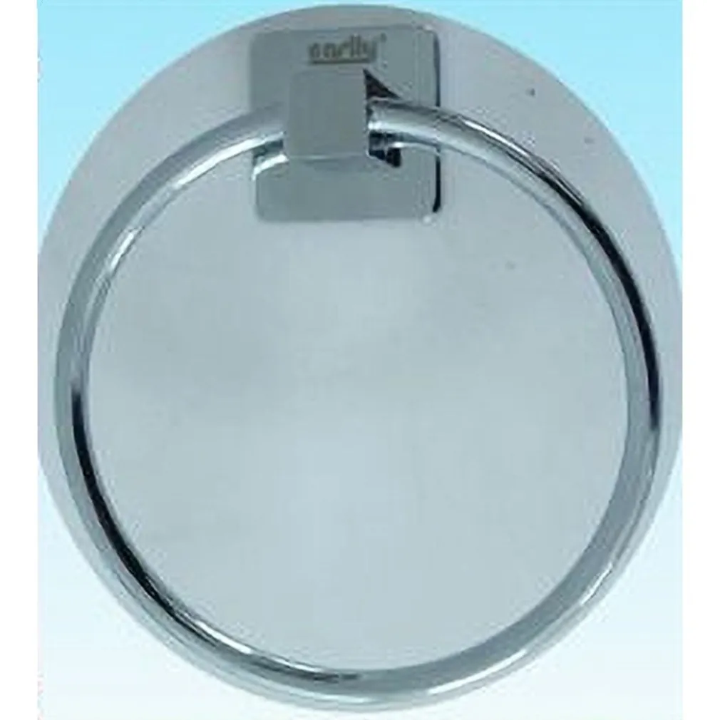 ANELLO PORTA ASCIUGAMANO ASCIUGAMANI A PARETE FISSAGGIO VITI CROMATO BAGNO 52203A