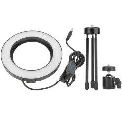 ANELLO PUNTO LUCE LED FOTOGRAFIA MAKEUP VIDEO DIFFUSORE CIRCOLARE 6