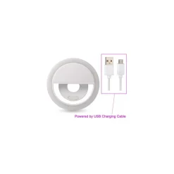 ANELLO RING LIGHT 36 LED PER SELFIE TIKTOK RICARICABILE USB ILLUMINAZIONE CELL