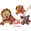 ANIMALI PELUCHE CON CUORE SCRITTA LOVE LAMÈ 16CM SAN VALENTINO 3 MOD. ASS. 93642