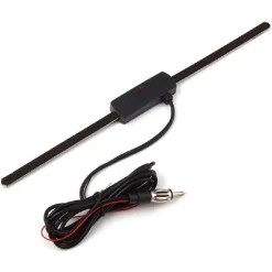 ANTENNA AUTORADIO UNIVERSALE RADIO AM/FM PATCH MONTAGGIO PARABREZZA 48-960 MHZ