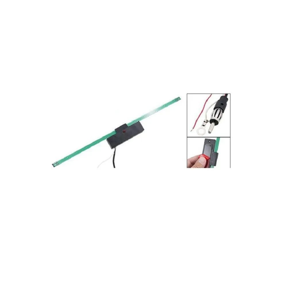 ANTENNA INTERNA ADESIVA ELETTRONICA 605 AMPLIFICATA UNIVERSALE PER AUTO FM 12V